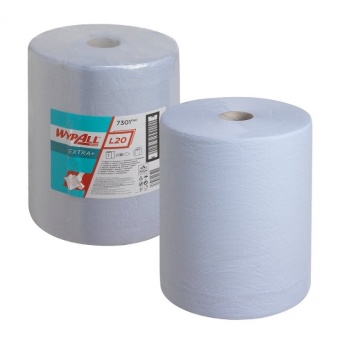 Салфетки протирочные Wypall L20 Extra+ 7301 синий 500 л